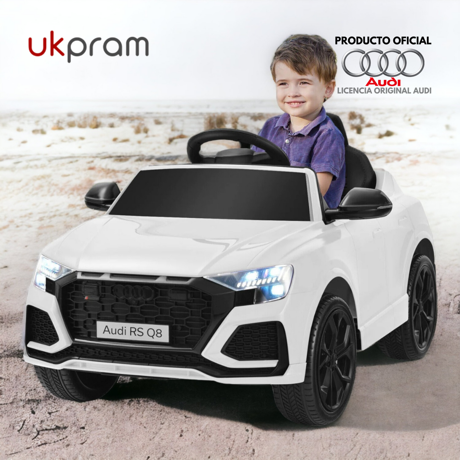 Audi RS Q8 Blanco 12V