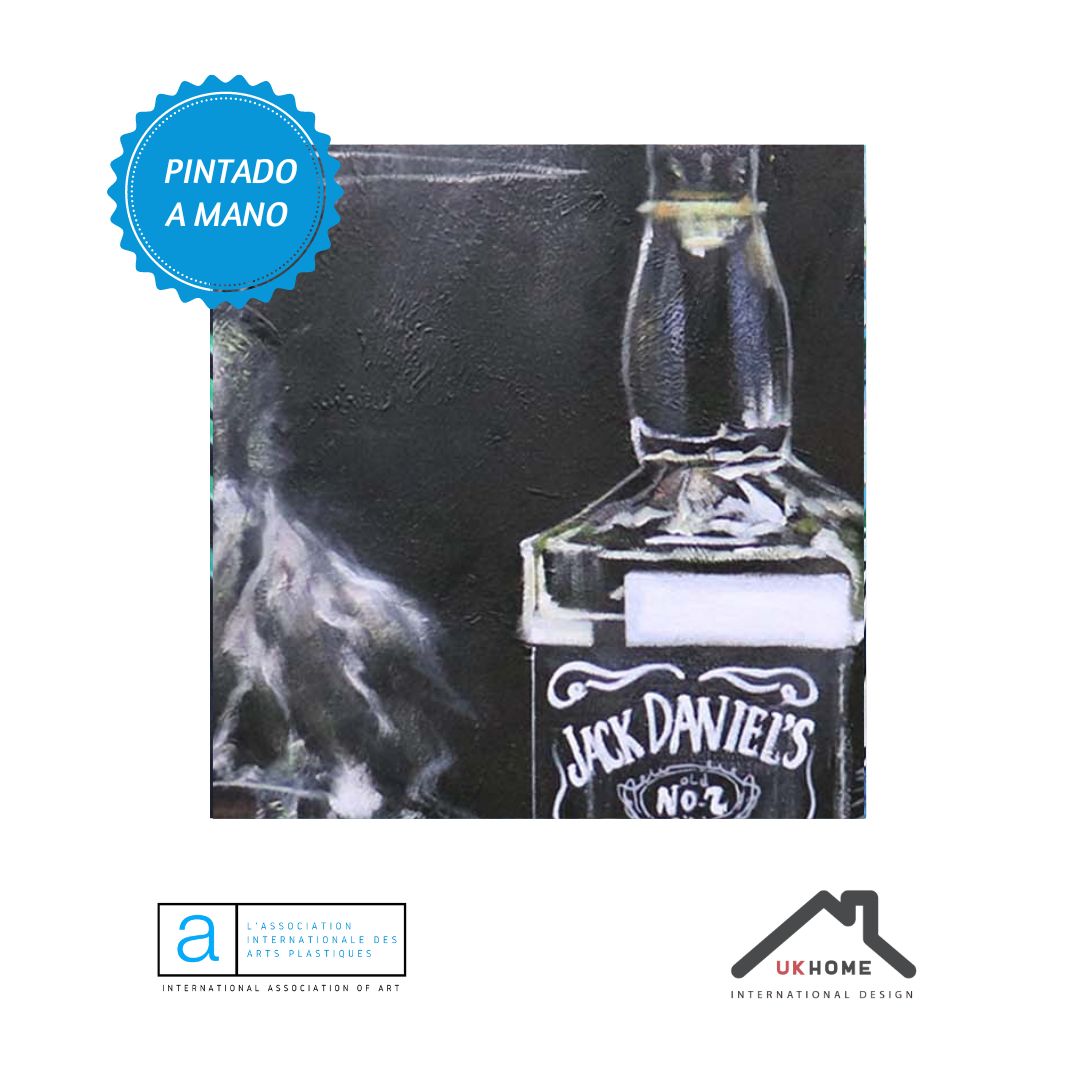 ÓLEO NOCHE DE BOTELLAS 90X150