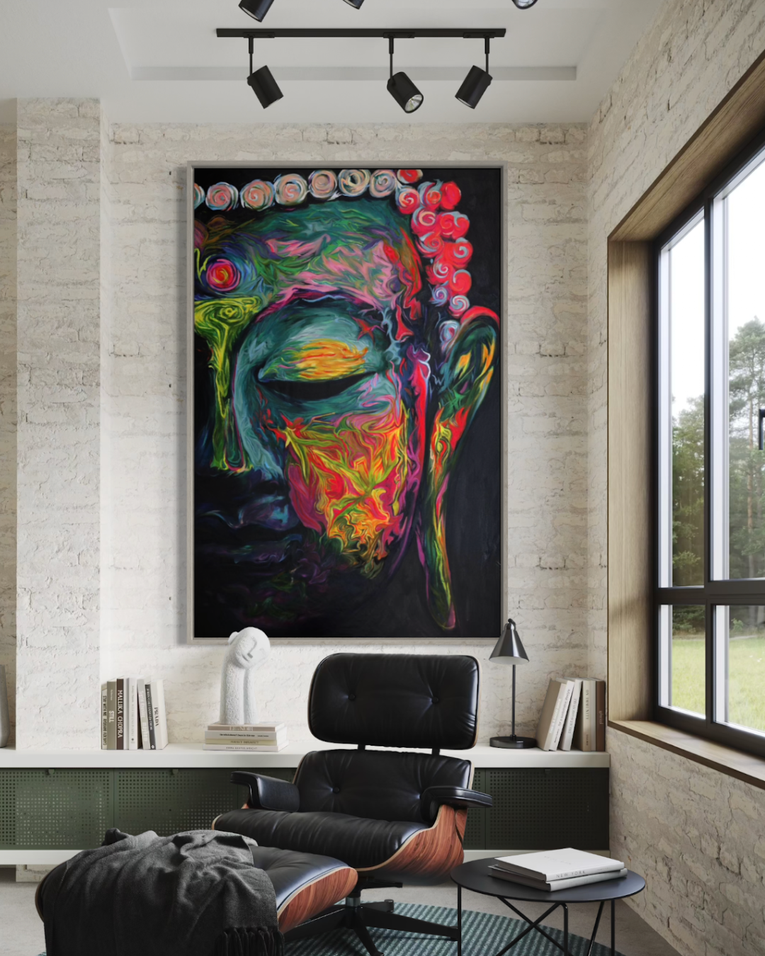 ÓLEO L BUDA COLORES FLÚOR 100X150