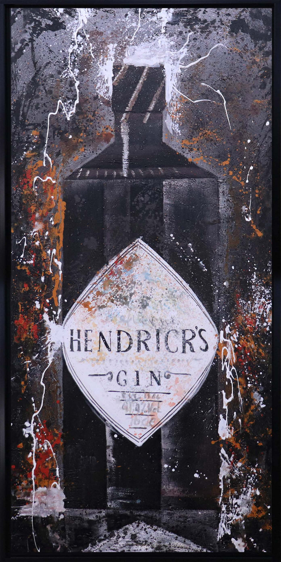 ÓLEO XL BOTELLA HENDRICKS GIN 100X200