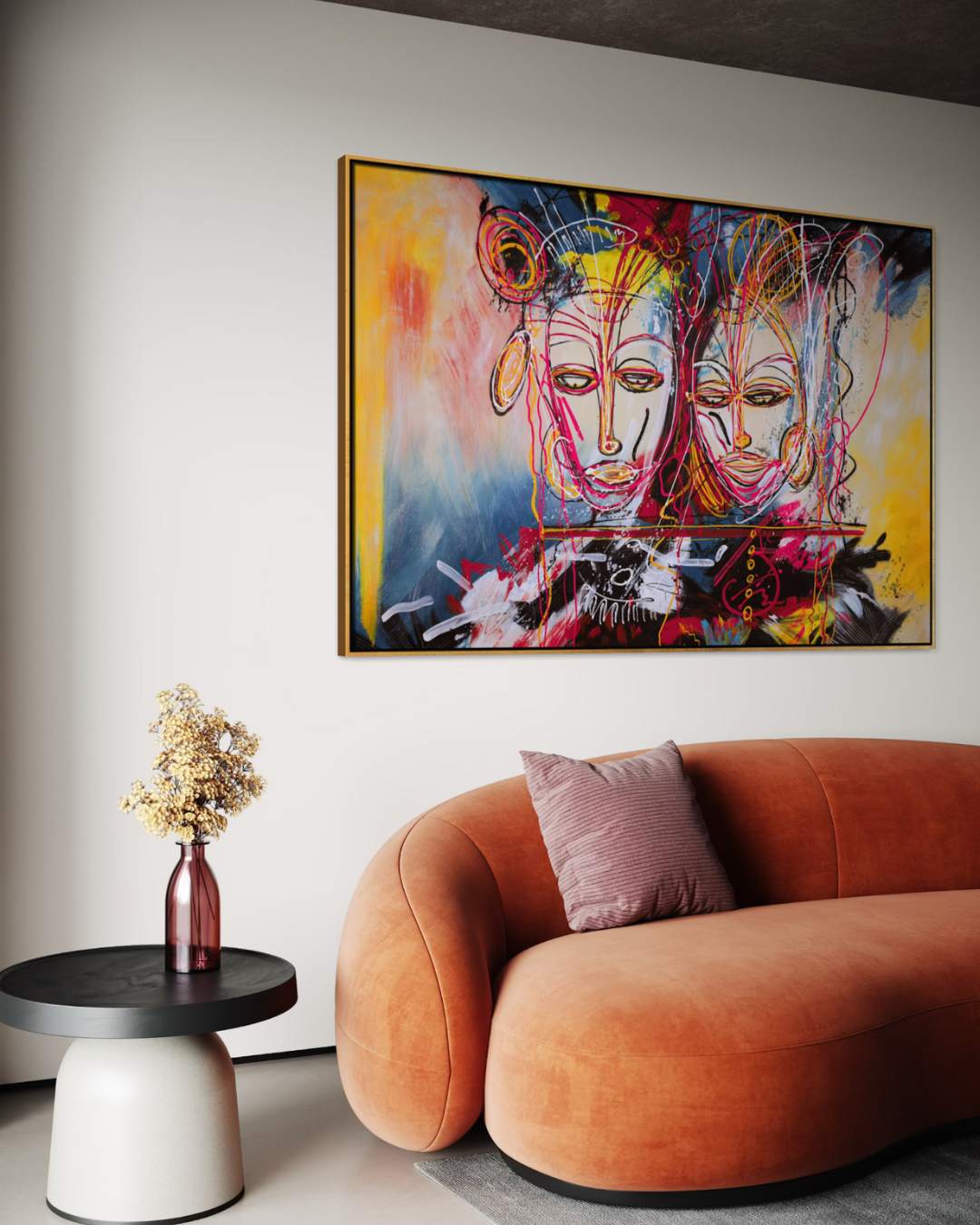 ÓLEO XL ROSTRO MUJERES 180X120