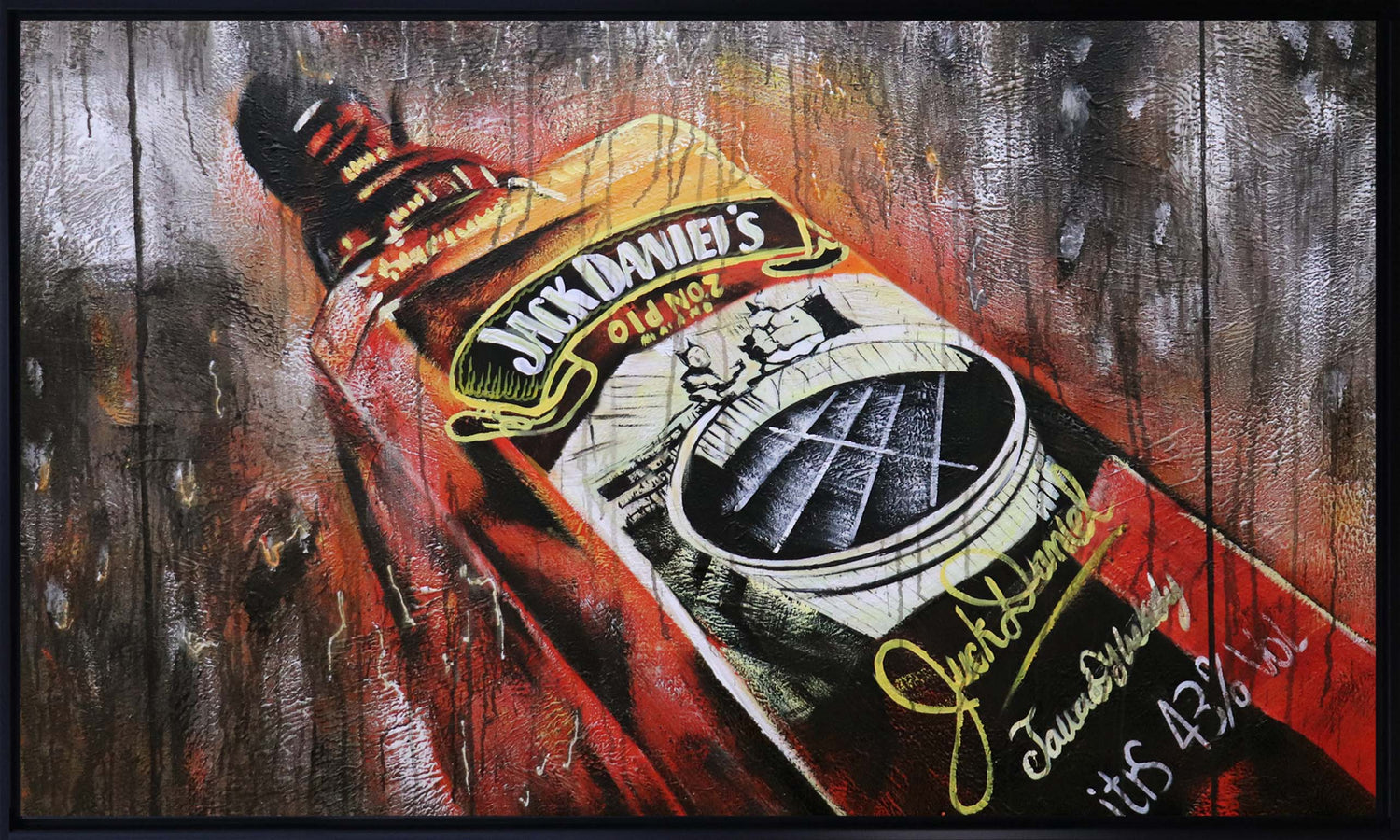 ÓLEO BOTELLA JACK DANIELS TWO 150X90